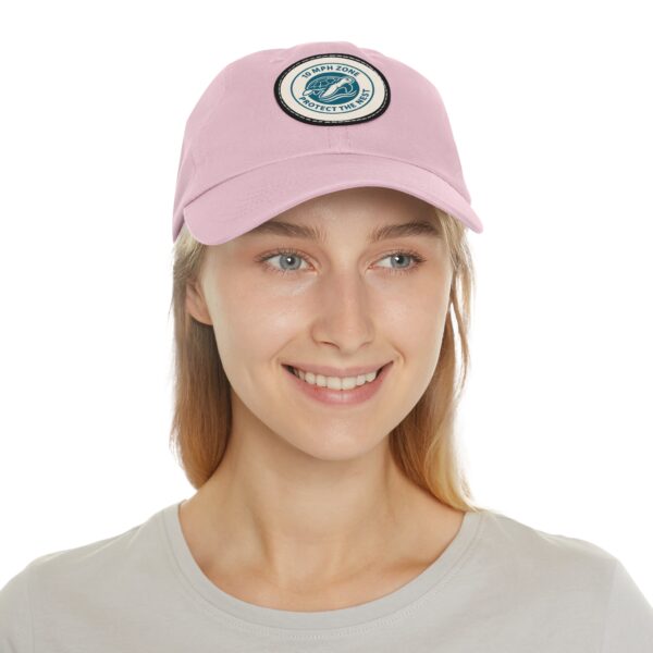 Stylish Dad Hat with Leather Patch | Protect the Nest Cap | Casual, Gift for Dads, Outdoor Adventures, Summer Fashion, Fun Days Out - Image 4
