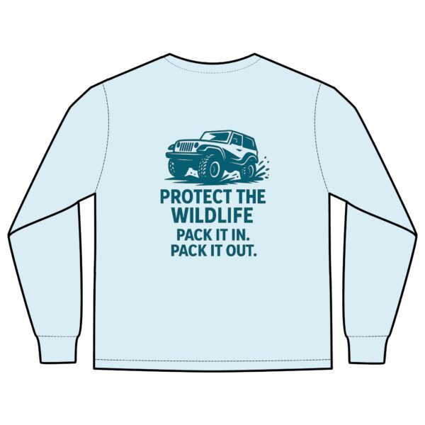 Unisex Long Sleeve Pocket T-Shirt - Protect Wildlife Graphic Tee, Eco-Friendly Apparel, Gift for Nature Lovers, Casual Wear, Adventure Shirt - Image 24