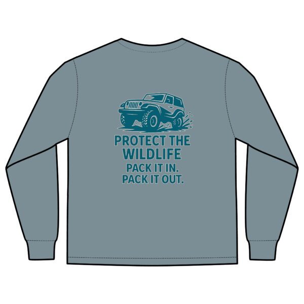 Unisex Long Sleeve Pocket T-Shirt - Protect Wildlife Graphic Tee, Eco-Friendly Apparel, Gift for Nature Lovers, Casual Wear, Adventure Shirt - Image 30
