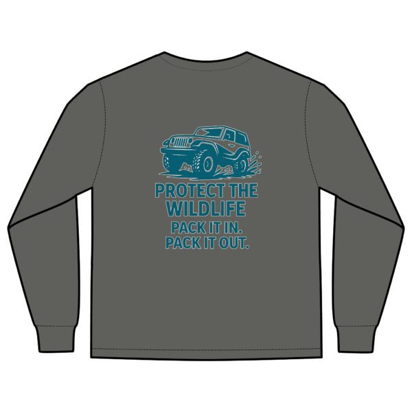 Unisex Long Sleeve Pocket T-Shirt - Protect Wildlife Graphic Tee, Eco-Friendly Apparel, Gift for Nature Lovers, Casual Wear, Adventure Shirt - Image 8