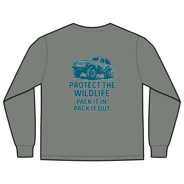 Unisex Long Sleeve Pocket T-Shirt - Protect Wildlife Graphic Tee, Eco-Friendly Apparel, Gift for Nature Lovers, Casual Wear, Adventure Shirt - Image 10