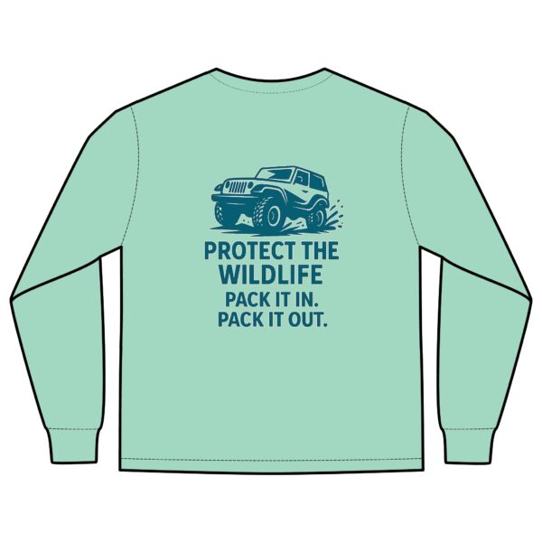 Unisex Long Sleeve Pocket T-Shirt - Protect Wildlife Graphic Tee, Eco-Friendly Apparel, Gift for Nature Lovers, Casual Wear, Adventure Shirt - Image 12