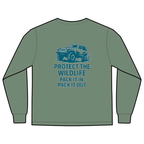 Unisex Long Sleeve Pocket T-Shirt - Protect Wildlife Graphic Tee, Eco-Friendly Apparel, Gift for Nature Lovers, Casual Wear, Adventure Shirt - Image 18