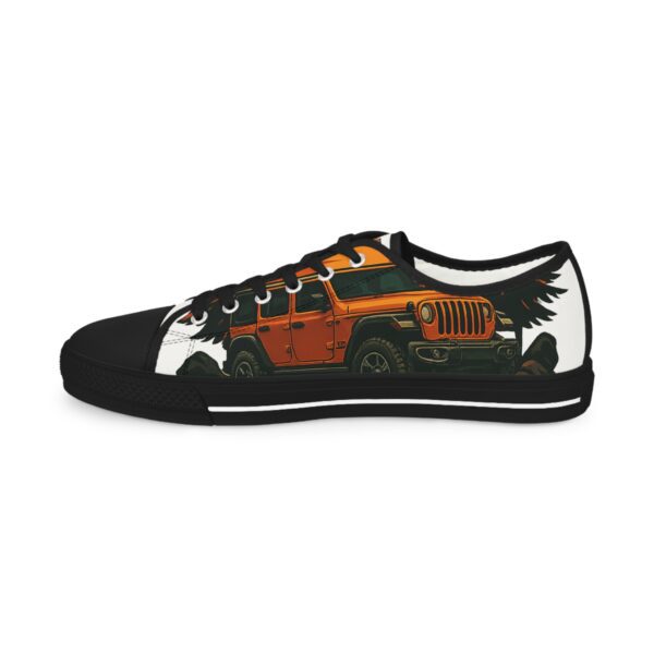 Men's Low Top Sneakers - Vintage Jeep Design for Outdoor Enthusiasts - Image 8