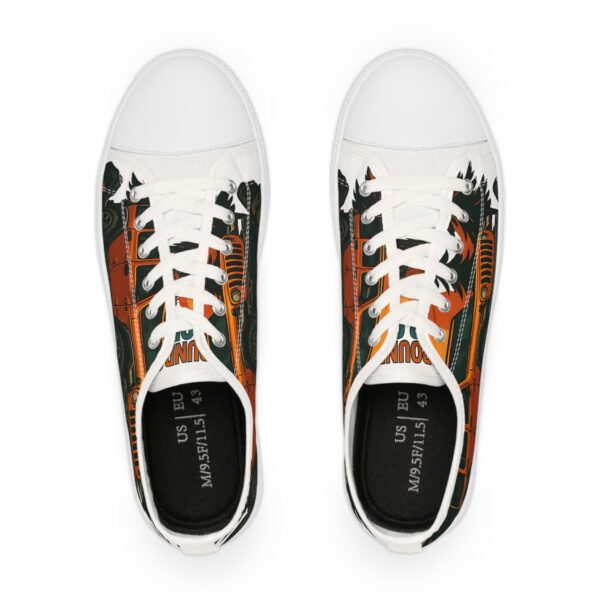 Men's Low Top Sneakers - Vintage Jeep Design for Outdoor Enthusiasts - Image 2