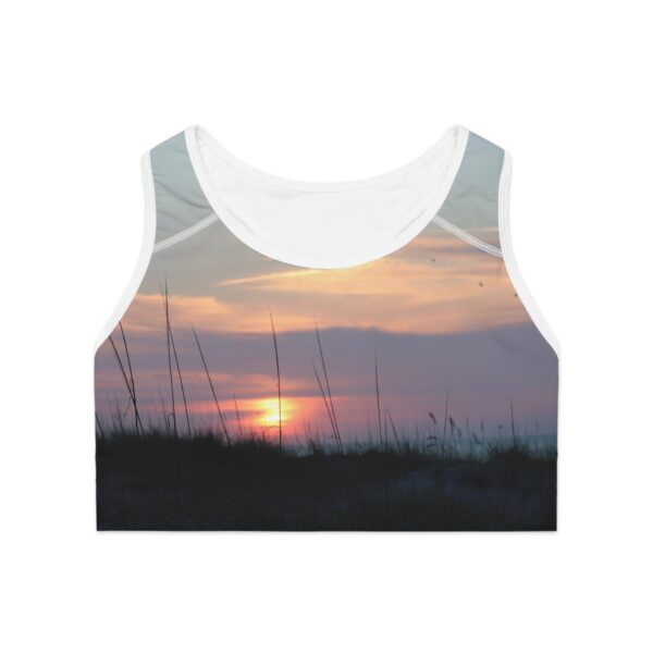 Sunset Serenity Sports Bra - Ideal for Active Beach Lovers