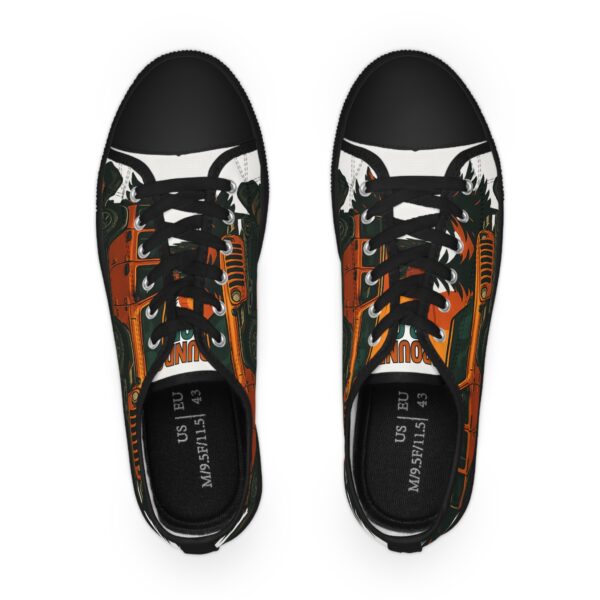 Men's Low Top Sneakers - Vintage Jeep Design for Outdoor Enthusiasts - Image 6
