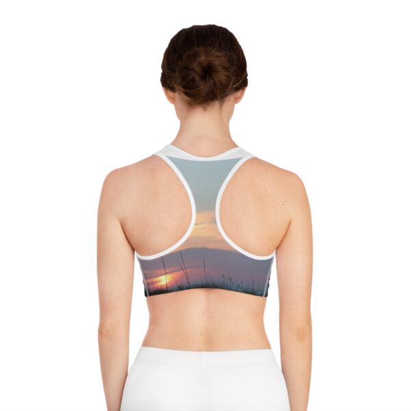 Sunset Serenity Sports Bra - Ideal for Active Beach Lovers - Image 4