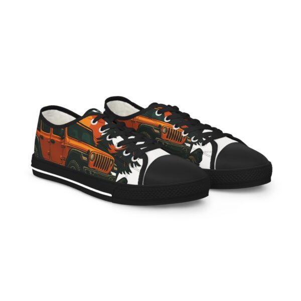 Men's Low Top Sneakers - Vintage Jeep Design for Outdoor Enthusiasts - Image 5