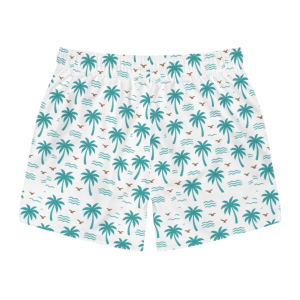 Tropical Palm Tree Swim Trunks - Summer Beach Shorts for Men - Image 2