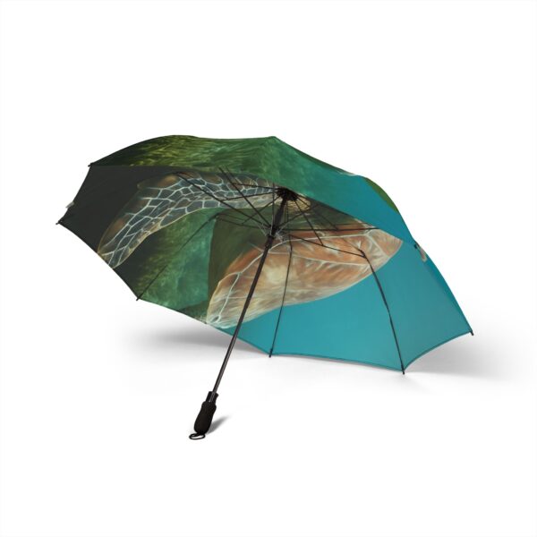 Ocean-Inspired Umbrella for Beach Lovers, Waterproof, Portable, Rain Gear, Sea Turtle Design, Great Gift for Nature Enthusiasts - Image 2